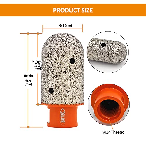 BGTEC Punta diamantata 2 pezzi 30mm Punta