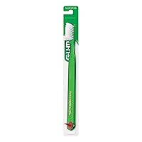Vista 4 de GUM Classic Soft Toothbrush, Includes Rubber Tip Dental Pick 1ct (Pack of 12)