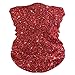 Women Bandana Face Masks, Red Glitter Neck Gaiter Mask Headband Sport for Men Face Scarf