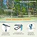 SUNCITY Ninja Warrior Obstacle Course Kit for Kids - 2 X 52' Slackline Zipline 37 PCS Hanging Monkey Bars Fists Gym Rings Swing Rope Ladder Portable Outdoor Toys Training Equipment Set for Backyard