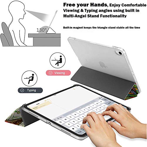Image of DuraSafe Cases iPad PRO 11 Inch 1st [ PRO 11 2018 1 Gen ] A1980 A1934 A2013 A1979 MTXN2HN /A MTXP2HN /A MTXR2HN /A Trifold Printed Hard Smart PC Transparent Back Cover - Olivia Tree