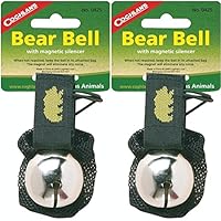 Coghlan’s Bear Bell w/Magnetic Silencer Bag & Loop Strap Warns Animals 2-Pack