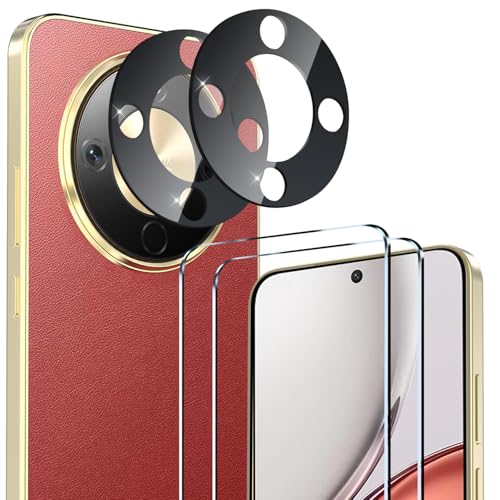 ivoler Pack de 2 Film de Protection d’écran en Verre Trempé pour Honor Magic 8 Lite 5G, avec 2 Pièces Caméra Arrière Protecteur, Dureté 9H Glass, Anti...