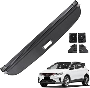 Cargo Cover Trunk Retractable Parcel Rack Shield Privacy Cargo Cover Auto Accessories Compatible with Geely Coolray/Proton X50Canvas