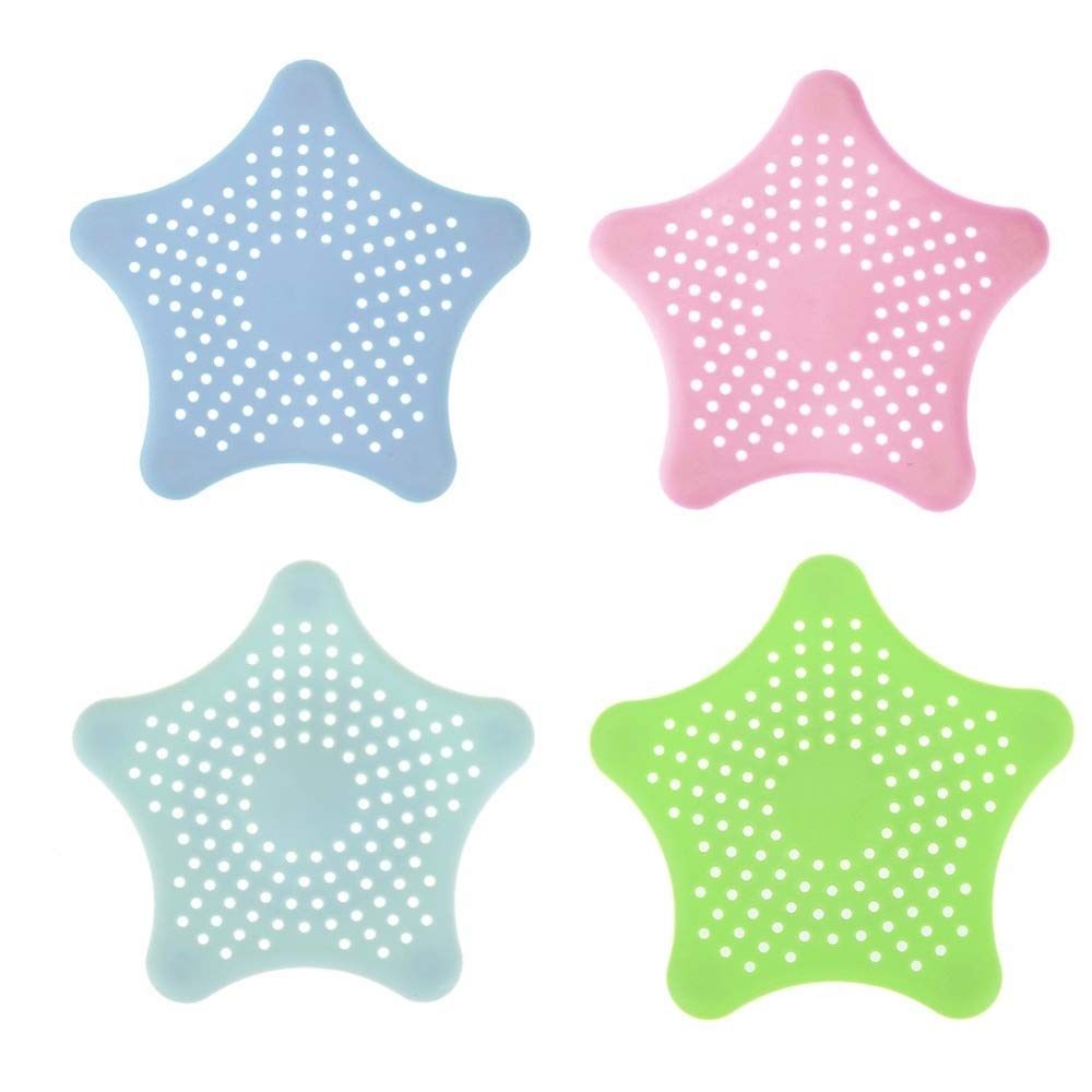 Scarico a pavimento Coperchi di scarico per doccia Scarico tubo in silicone Tappo raccogli capelli con ventosa per bagno Cucina Vasca da bagno Lavello Filtro Tappo Scarico a pavimento Coperchio (Color