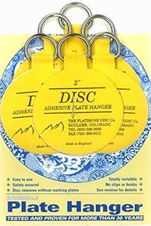 Flatirons Disc Adhesive Plate Hanger Set (6 - 2 Inch Hangers)