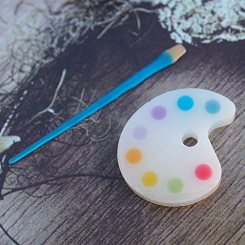 Diarypiece Shinys Glossy Pigment Keychain Tray Box Mold, Pendant Jewelry Epoxy Resin Silicone Mold #TOP4