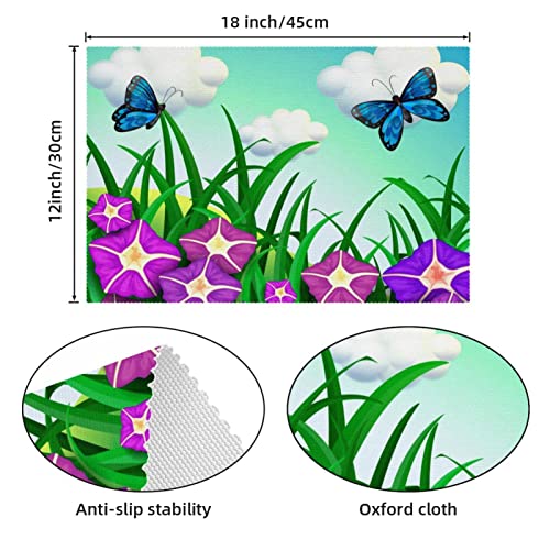 Sets de table isolants violets pour protéger les tables des brûlures de plats - 5