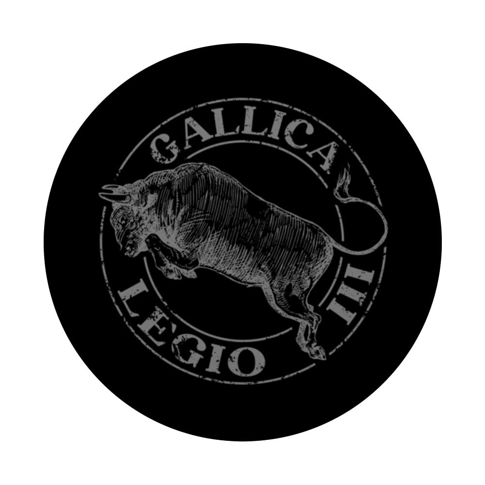 Legio III Gallica Roman Legion Empire Pedites Legionary PopSockets Swappable PopGrip, Black - Image 3