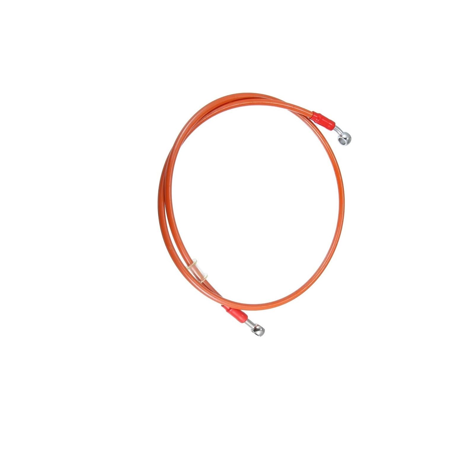Ksxzw Orange Motorbike Part Universal Motorcycle Brake Hose Oil Line Pipe 10Mm Inner Diameter Length 120Cm 28° 0° Motorbike Accessories