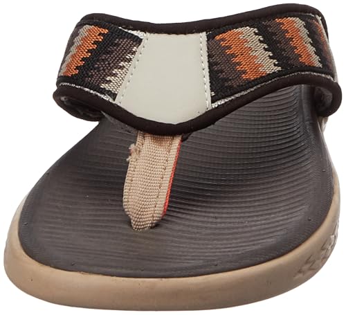 Image of Centrino Mens Durable Flip Flops, Sturdy Grip, EVA Sole & Cushioned Footbed, Hook & Loop Straps Beach Sandals - For Travel, Walking Slippers (6341)