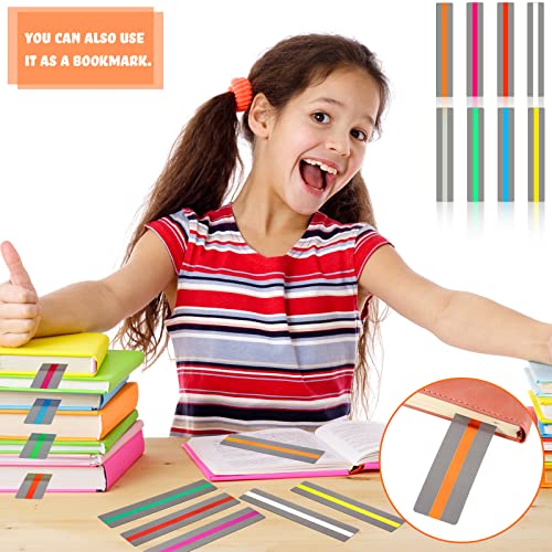 144 Pcs Guided Reading Strips Colorful Highlight Strips Colored Overlay Sentence Strips Guided Reading Tools Reading Trackers For Kids Bookmarks Dyslexia Children Teacher School Classroom Supplies #TOP6