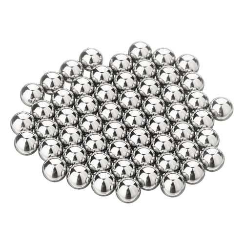 sourcing map 50Pcs 4mm Bearing Balls, 440C Stainless Steel, G10 Precision Balls for Bearings Bicycles Casters Automotive Part and DIY, (Mirror Polished)