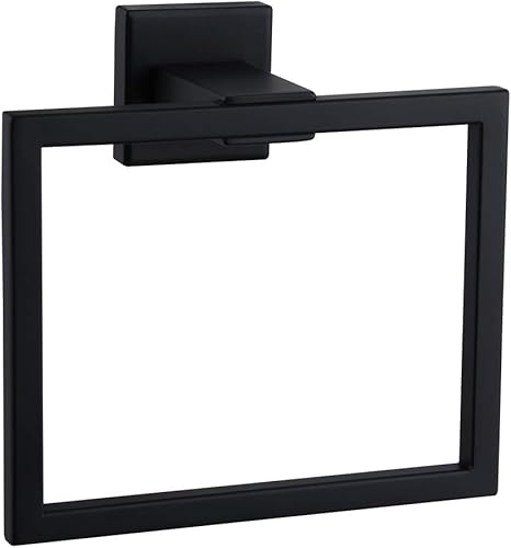 Miniatura 9 de Toallero de mano para baño SUS 304 de acero inoxidable para toallas de mano resistente, soporte de pared para toallas cuadrado simple, acabado