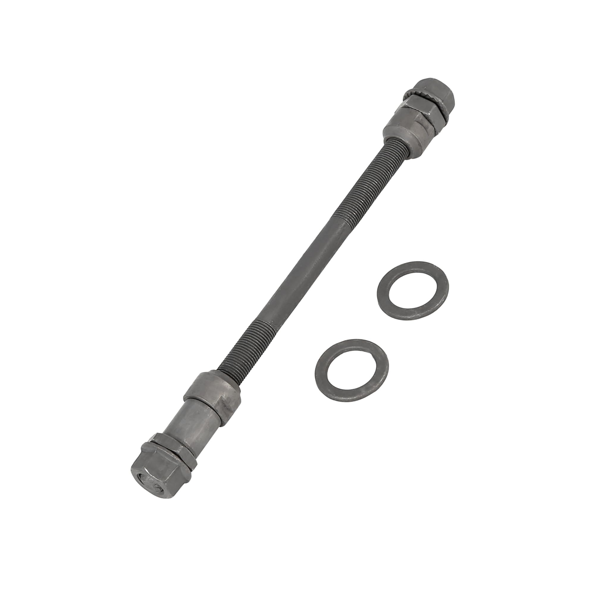 Partuto 1 Pcs 9.5mm Wheel Hub Axle Rear Axle Solid Shaft Black for Bicycle Replacement