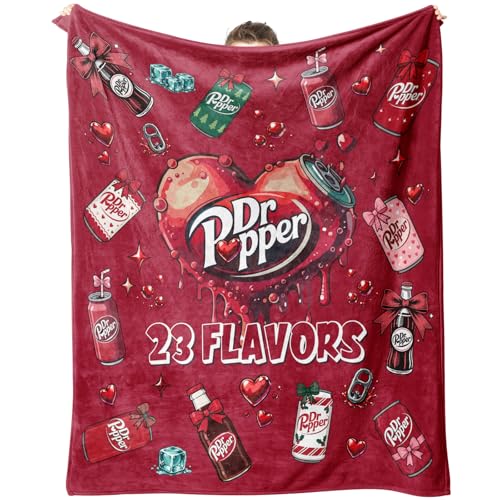 Hugmora 23 Flavors Soda Blanket Fans Gifts for Soda 50 x 60