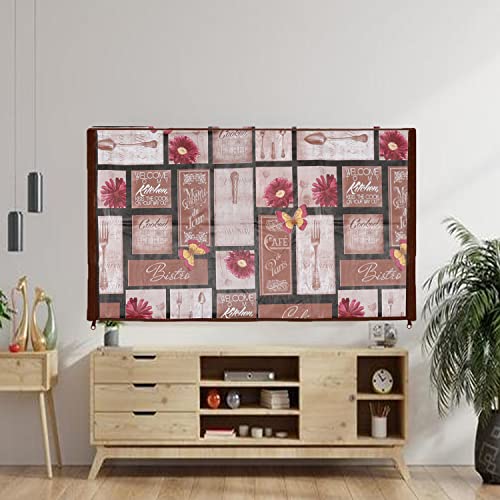 Image of Transparent LCD /LED T.V Protector Cover with Zipper Enclosure for 26 Inch Suitable for All Major Brand & Model (Size-25.5.3x17 Inches, Color-Brown)