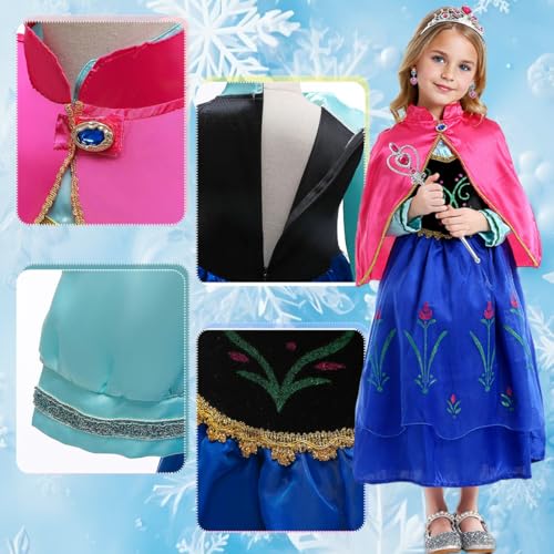 Vestido Princesa para Niñas 3-8 Años con Capa miniatura 4