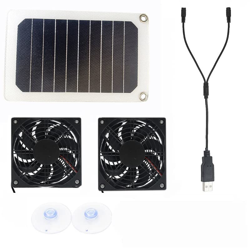 Pannello Solare Pannello Solare Ventilatore Solare 5W 6V Pannello Solare Pet Cool Ventilazione Generazione di Energia Pannello di Ricarica del Telefono Cellulare