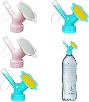 Vista 7 de Regaderas, aspersor de botellas, bebedero de botellas, rociador de doble cabezal para botellas de plástico para plantas de semillero de interior, 4