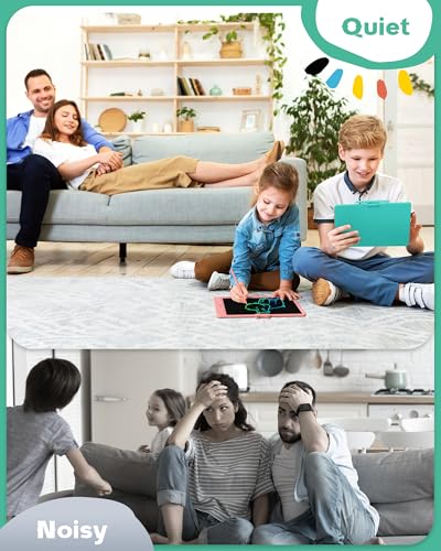 Image of Bravokids 10 Inch LCD Writing Tablet for 3 Year Olds - Electronic Drawing Pad and Doodle Board as Educational Birthday Gifts for Girls and Boys (Green)