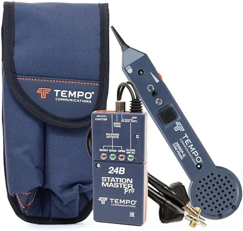 TEMPO Station Master Pro Sprinkler Valve Tester and Activator | Activate Solenoids, Chatter Solenoids, Send Tone, Locate Valve Boxes (Pro Grade Model) (24BK)