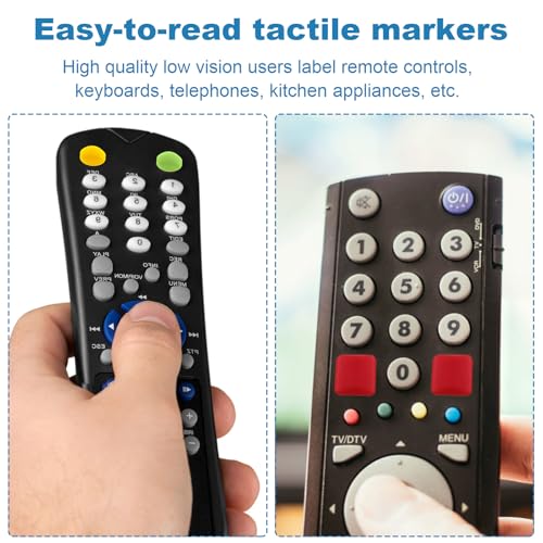 203 Stück Bump Dots für Sehbehinderte,Silikon Focus Dots,Selbstklebende Braille-Aufkleber,Mehrere Größen Bump Dots Blind,für Sehbehinderte,Sehbehinderte,ältere Menschen,Blinde