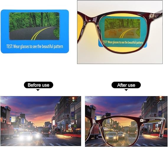 Night Driving Glasses With Anti-Glare Polarization, Yellow Night Vision Glasses, Suitable for Men And Women4