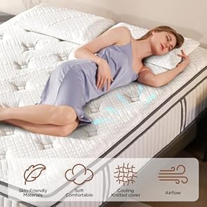 Queen Mattress, DIGLANT 14Inch Cooling Gel Memory Foam Hybrid Mattress with Pocket Springs, Supportive & Pressure Relief, Medium Plush Feel Queen Size Mattress in a Box, CertiPUR-US Certified, 60"*80" Queen Mattress DIGLANT 14Inch Cooling Gel Memory Foam Hybrid Mattress with Pocket Springs Supportive Pressure Relief Medium Plush Feel Queen Size Mattress in a Box CertiPUR US Certified 6080