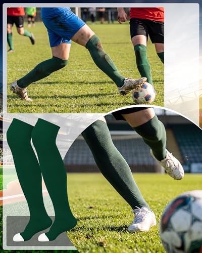 Image of Panitay 2 Pairs Over The Knee Baseball Socks High Football Softball Socks Sport Extra Long for Boys Girls Youth Women Men