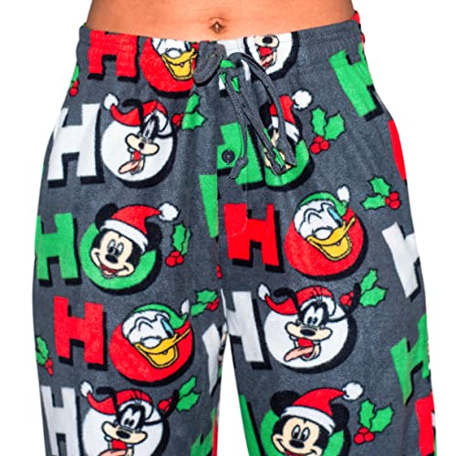 Mad Engine Mickey Goofy Donald Duck as Santa Ho Ho Ho Christmas Lounge Pants4
