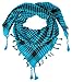 LOVARZI Keffieh Foulard Turquoise Palestinien Écharpe pour Garçons et Filles