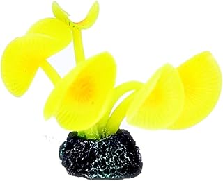 SOMA - Enfeite de Silicone Coral Mushroom Long Stem Amarelo