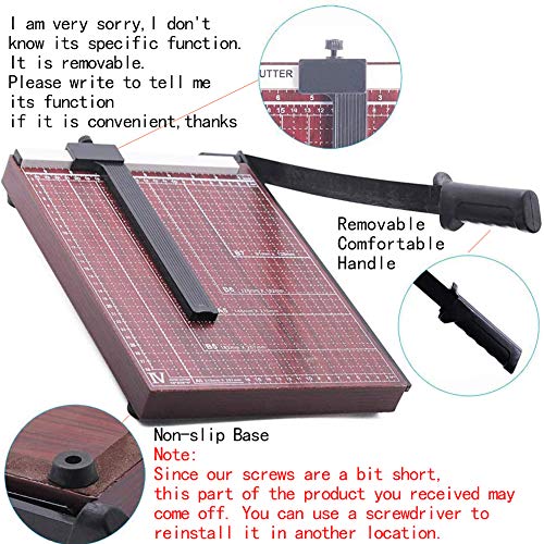 Paper Cutter A4 Guillotine Paper Cutter Paper Trimmer A4 Paper Trimmer-Can Trim Files,Photos, Improve Cutting Precision