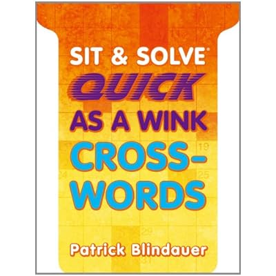 Sit & Solve&reg; Quick as a Wink Crosswords