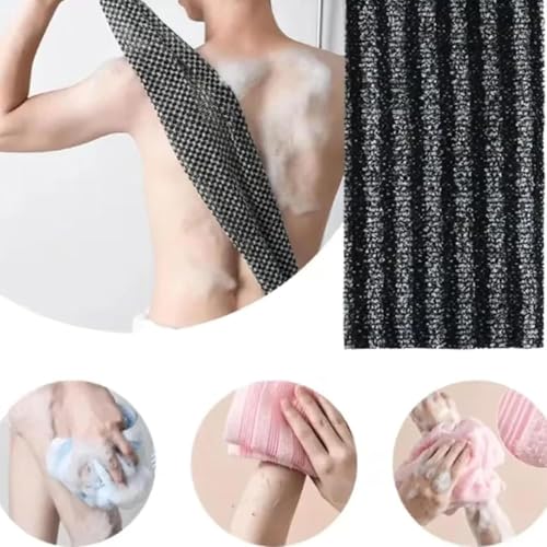 2Pcs Blissal Exfoliating Shower Towel, Premium Scrub Bathroom Towel Set, 2-in-1 Exfoliatings Towels-Body Scrubber with 2 Sides Advanced Exfoliating Microfiber Towel for All Skin Types — view 5