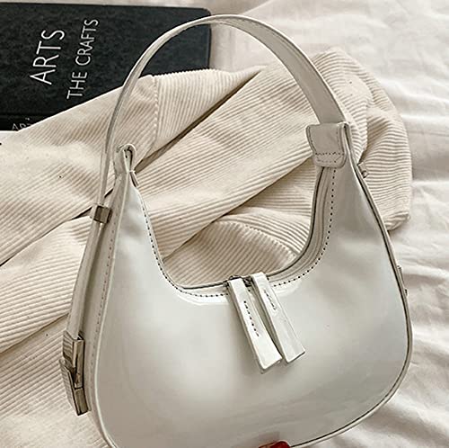 Image of Women's Crescent Shoulder Bags Retro Y2k 90s Hobo Handbags Top Handle Y2k Underarm Bag Fashion Clutch Purses