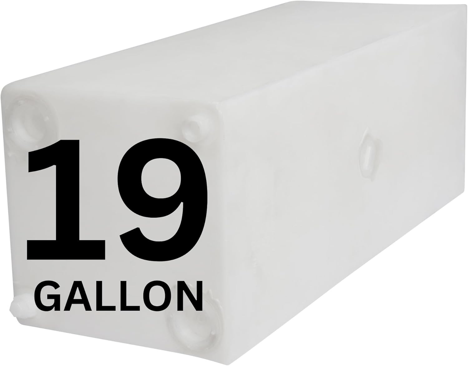 19 Gallon RV Fresh Water Tank, Potable Water Storage Tank for Drinking, Cooking, Cleaning, Showering, for Campers, Trailers, Motorhomes, RVs, Cube Shape, 32.5" x 12" x 12" (WT-0024)