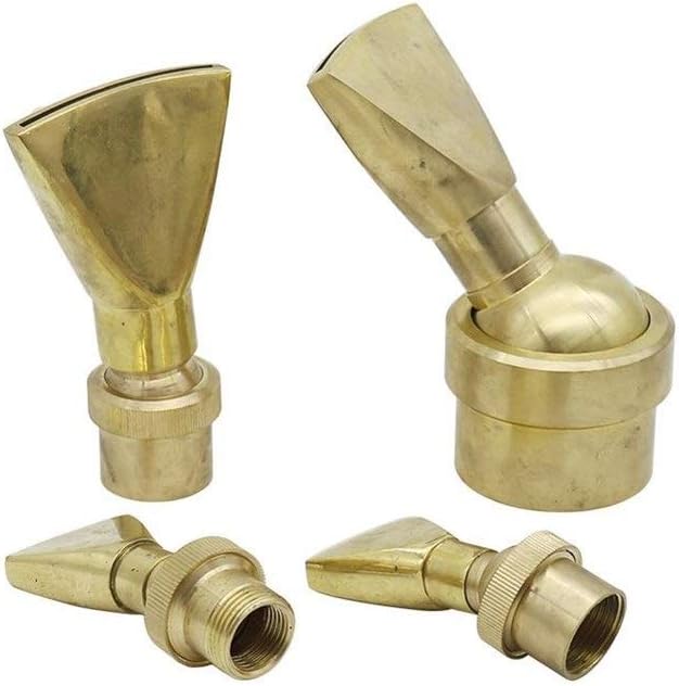 Gardening Watering System Tools 1/2" 3/4" 1" 2" Duckbill Jet Column Garden Landscape Sprinkler 1 Pc Ornamental Adjustable Brass Fan Shaped Fountain Nozzles (Color : 1 inch)
