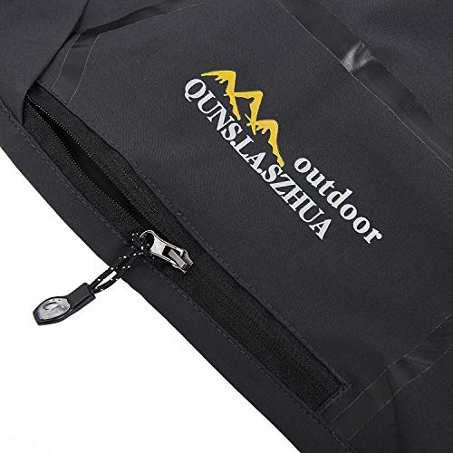 CLOUSPO Outdoor Hose Herren Zwei Teile zerlegbar Sonnenschutz Schnell Trocknend Wanderhose Funktionshose mit Gürtel (DE/NL/SE/PL, Alphanumerisch, L, Regular, Regular, Grau)