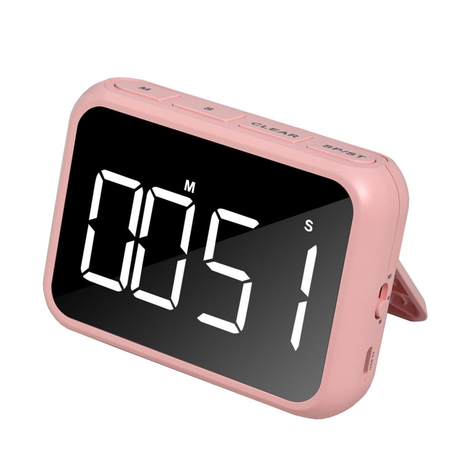 Digital Screen Kitchen Timer Large Display Sleep Count Stopwatch Alarm Clock Countdown Up Cooking Reliable Efficient(Pink)