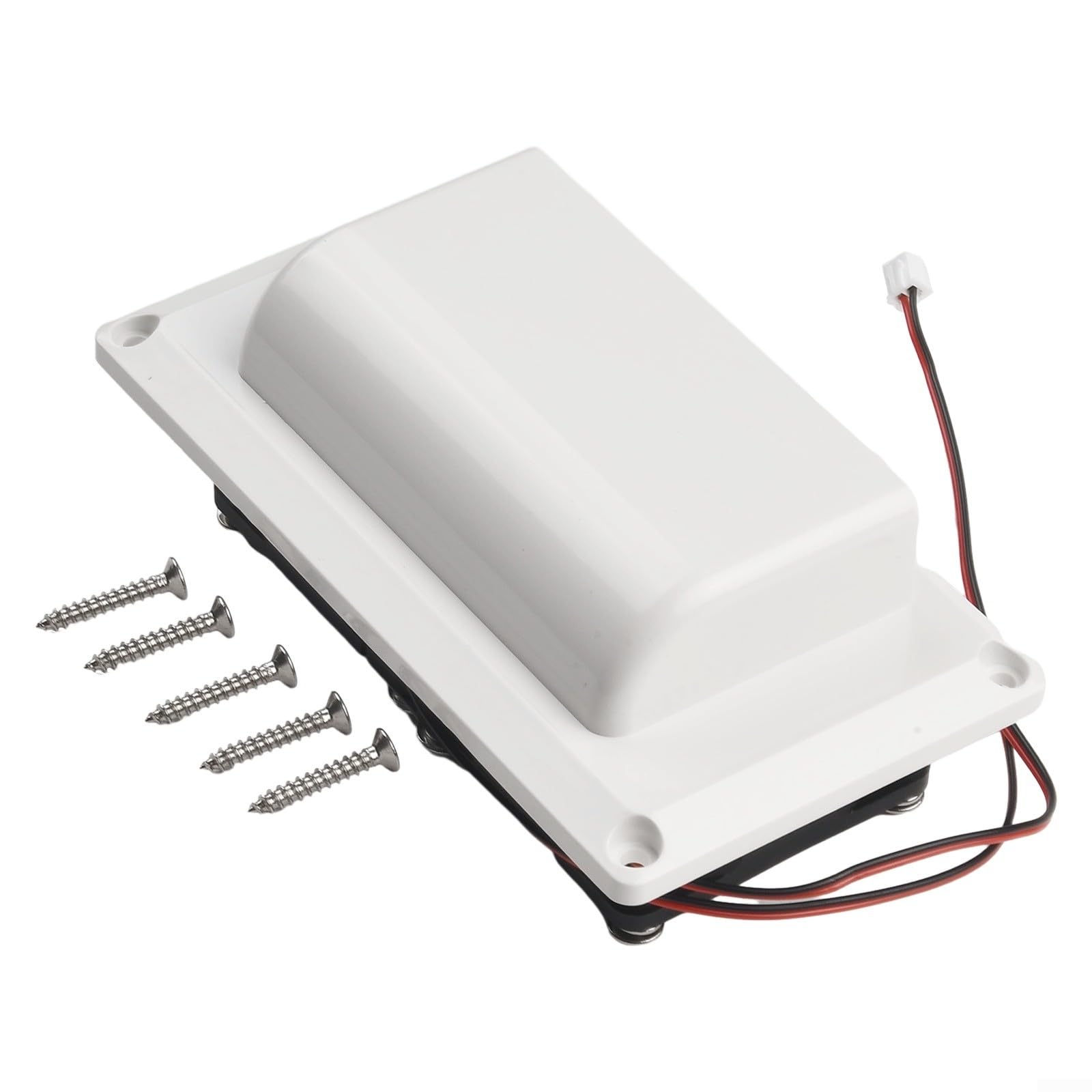 Ventola di scarico laterale 12V 6W per camper roulotte barche silenziosa plastica bianco