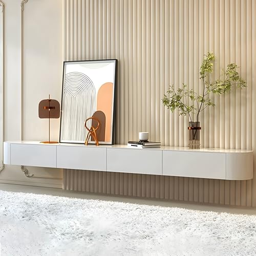 Meuble TV mural design bois pour sublimer vos soirées cinéma en salon