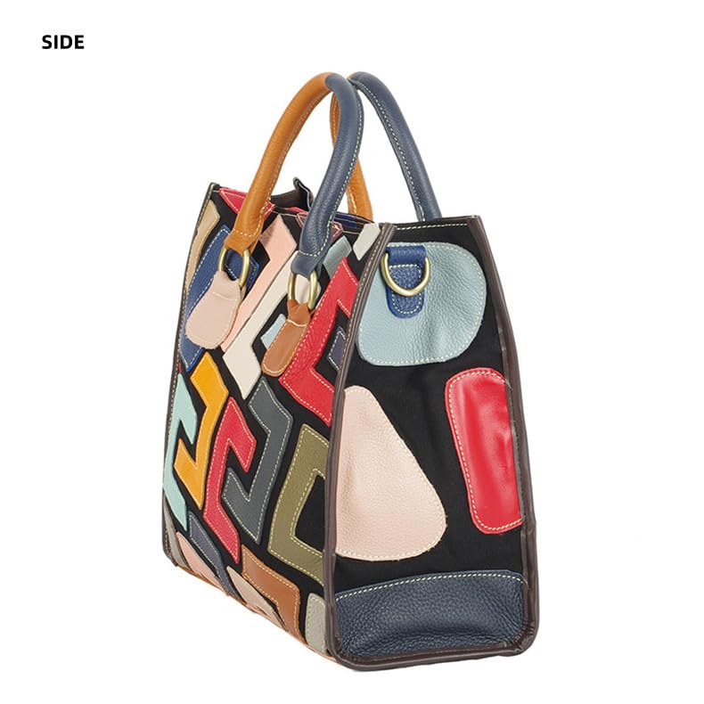Sac à main patchwork multicolore parfait pour vos sorties décontractées en ville - 5