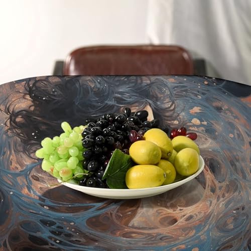 Nappe en lin lavable avec trou central pour éviter les plis de table - 6
