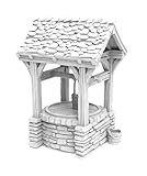 Centrion Studio Rustic Medieval Water Well Accessory for 28mm Miniatures – Detailed Model for Tabletop RPGs, DND, Pathfinder, Wargaming – 3D Printed Terrain Accessory