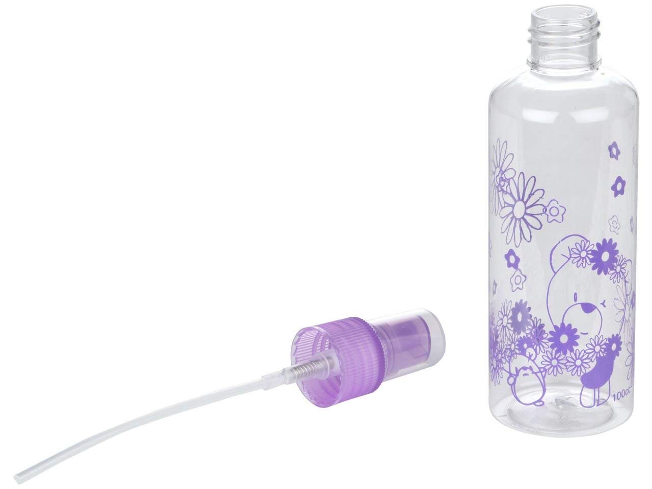 Worison 100ml Empty Cute Reusable Refillable Fine Mist Sprayer Spray Bottle Atomizer with Ultra-Fine Mist Pump for Beauty, Outdoors, Travel Purposes - 3 Pc (Random Colour) 2