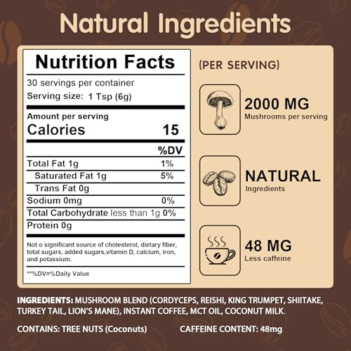 6 Mushroom Instant Coffee Blend