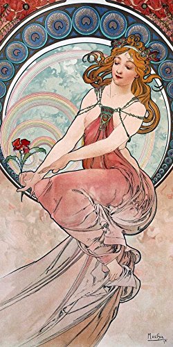 Impression sur toile Mucha Alphonse 70x35 in poster vertical