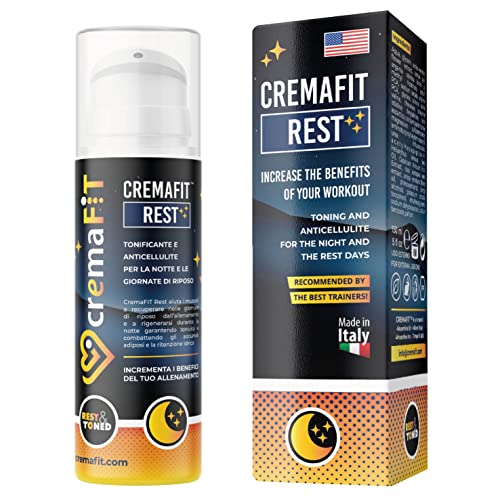 CREMAFIT REST Anti-Cellulite-Nachtcreme, Stark Intensiv für Oberschenkel, Gesäß, Bauch, Hüften...
